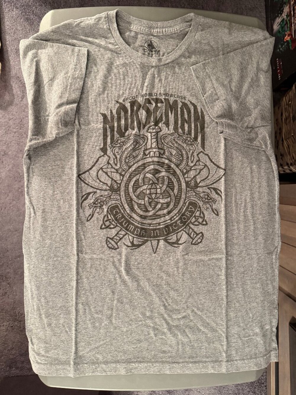 Disney World Epcot World Showcase Norseman Viking Triumph in Victory Shirt L